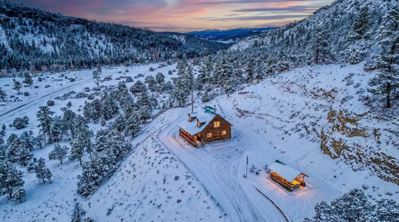 Pagosa Forest Lodge winter scene